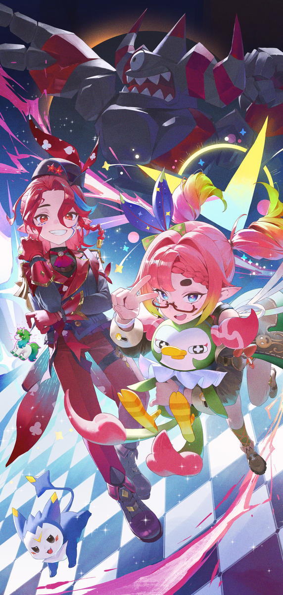 This is a pixiv picture whose title is 洛克王国.