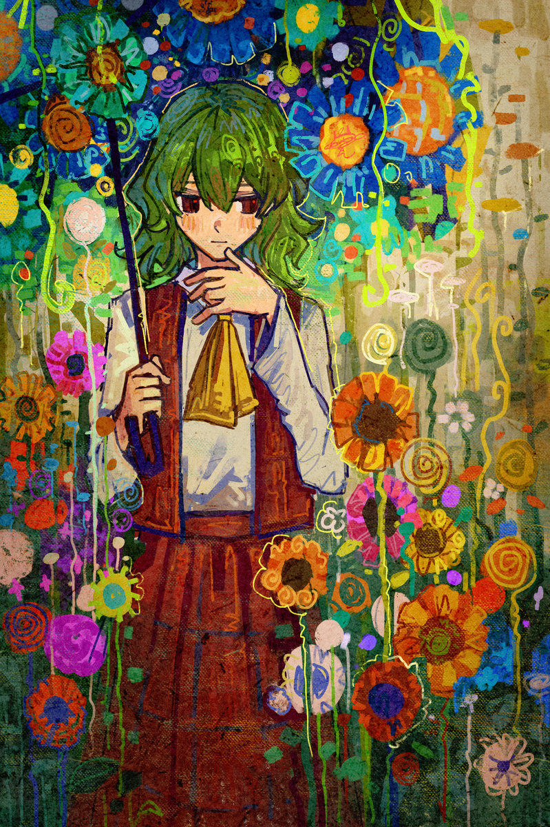 This is a pixiv picture whose title is 画花马.