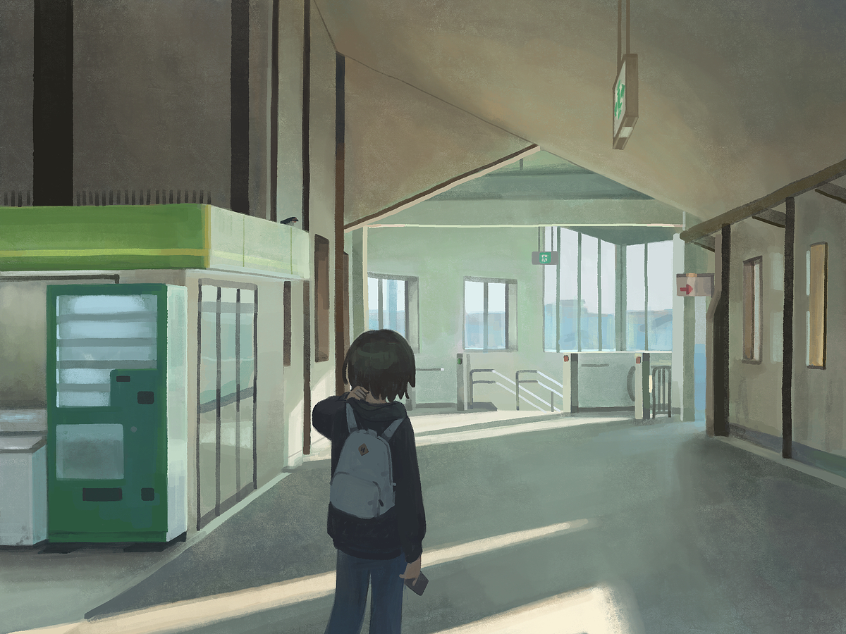 This is a pixiv picture whose title is コンコース.