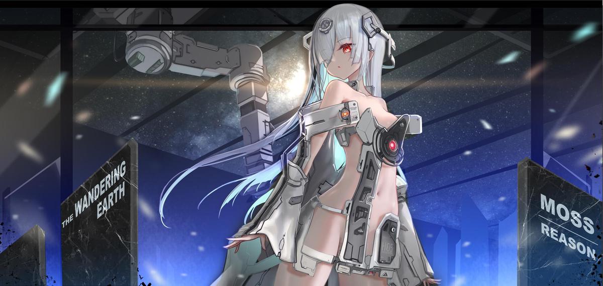 This is a pixiv picture whose title is MOSS拟人.