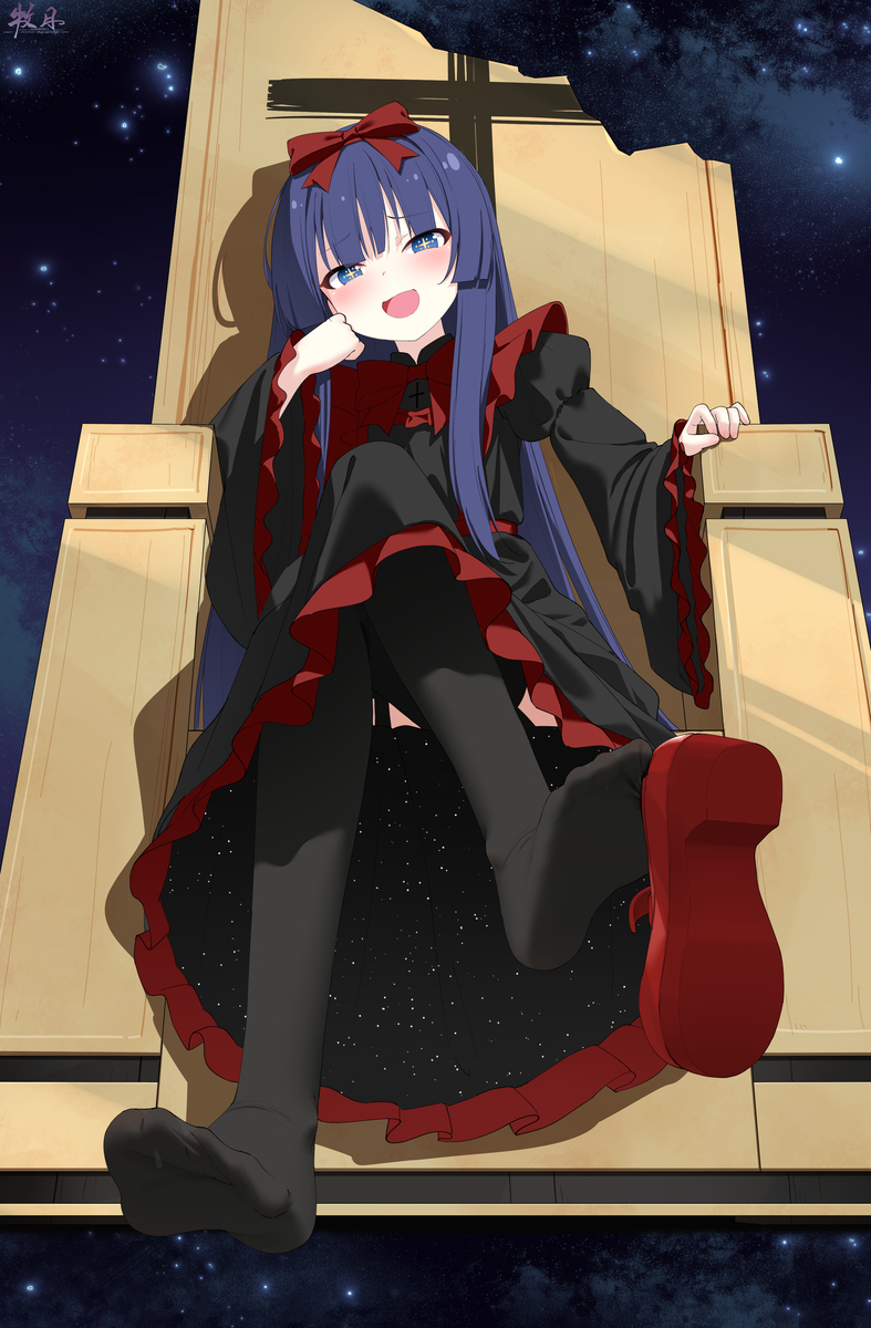 This is a pixiv picture whose title is 虚空的少女——梅贝尔.