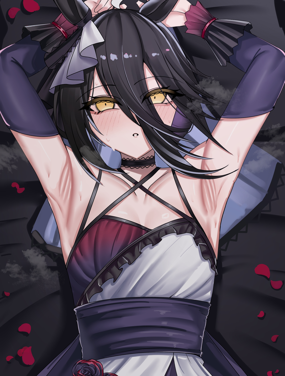 This is a pixiv picture whose title is 🖤🤍.