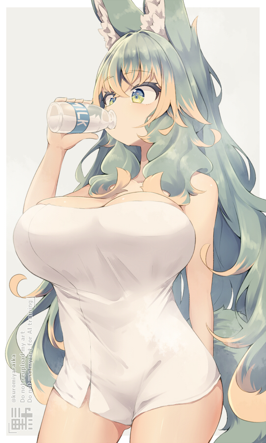 This is a pixiv picture whose title is 胸に栄養が行くタイプ.