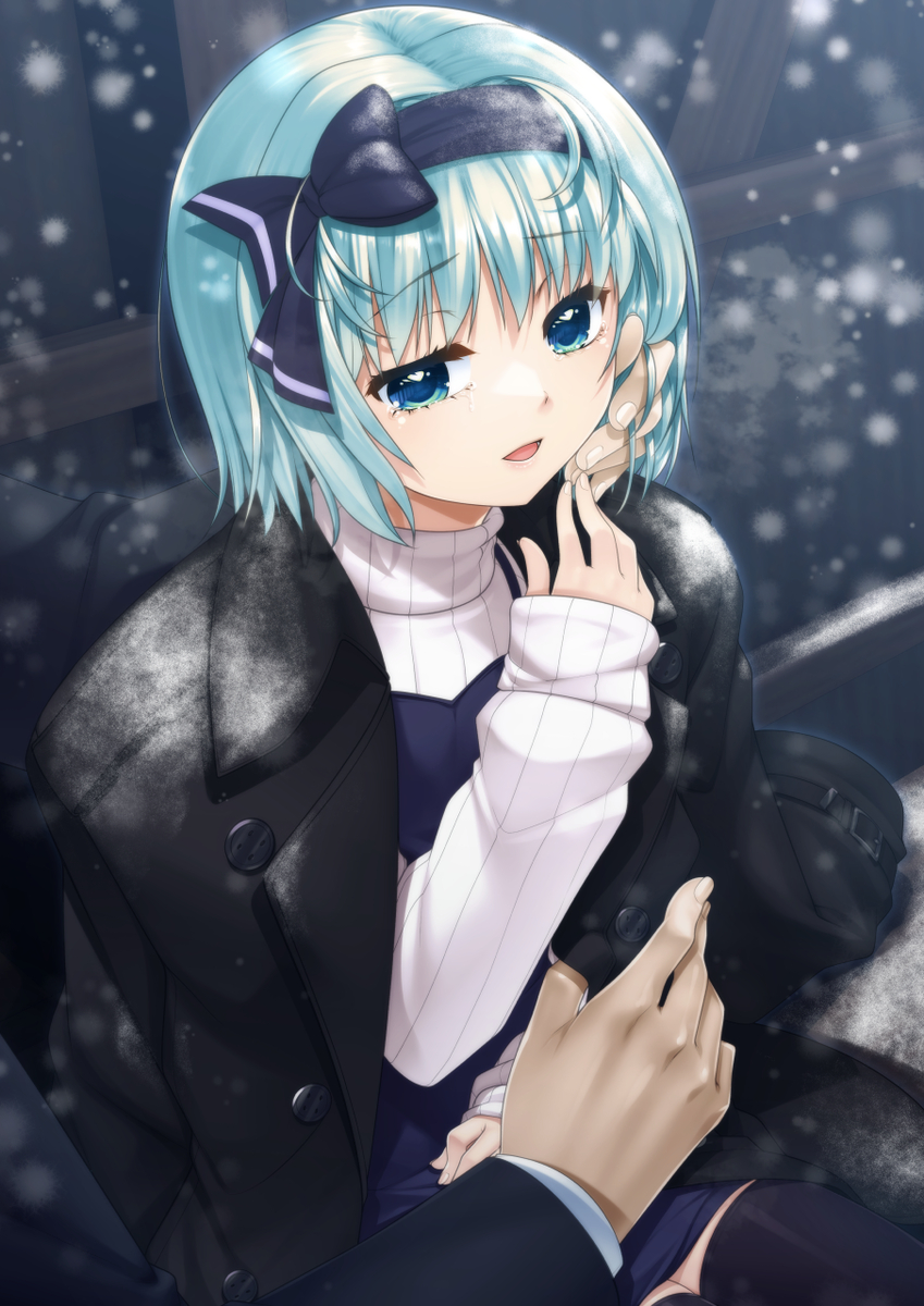 This is a pixiv picture whose title is 【skeb納品】葛尾木村に降る雪.
