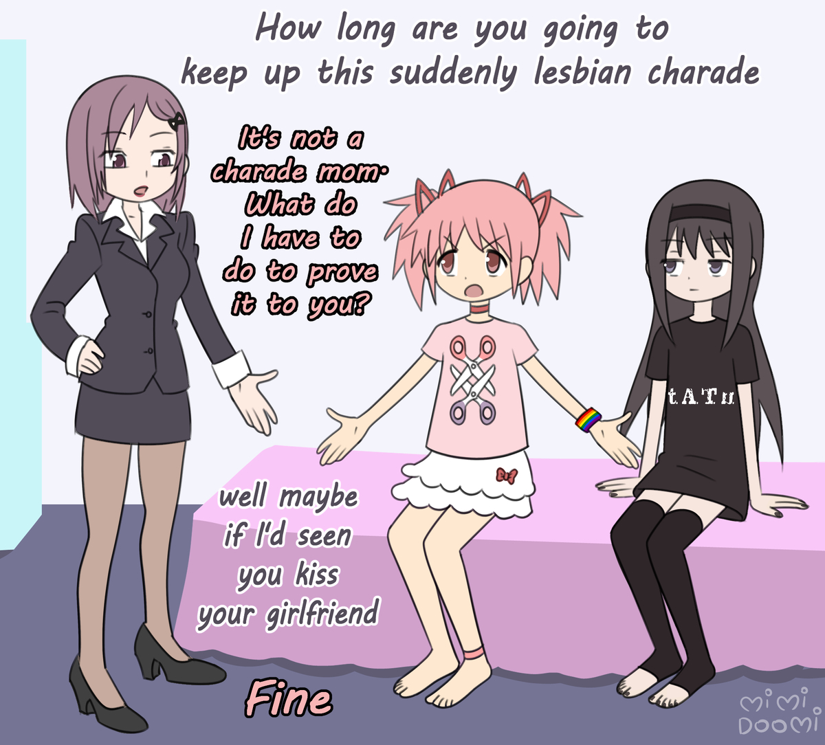 This is a pixiv picture whose title is a real lesbian.