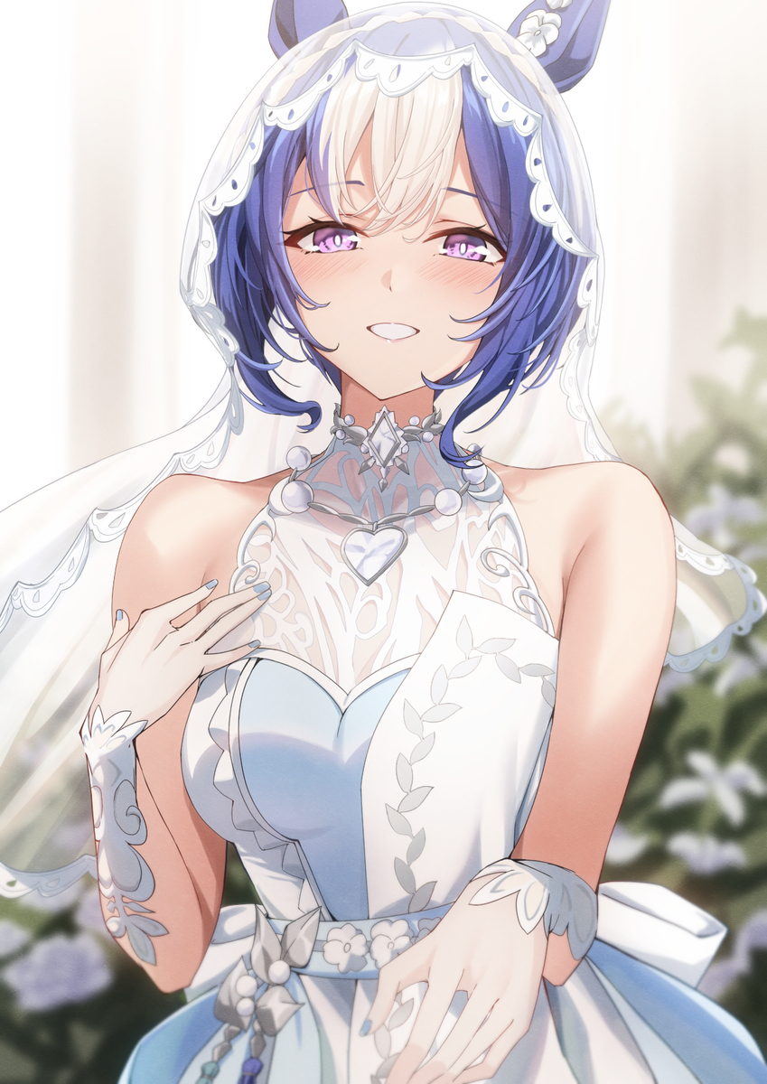 This is a pixiv picture whose title is 花嫁シーザリオ.