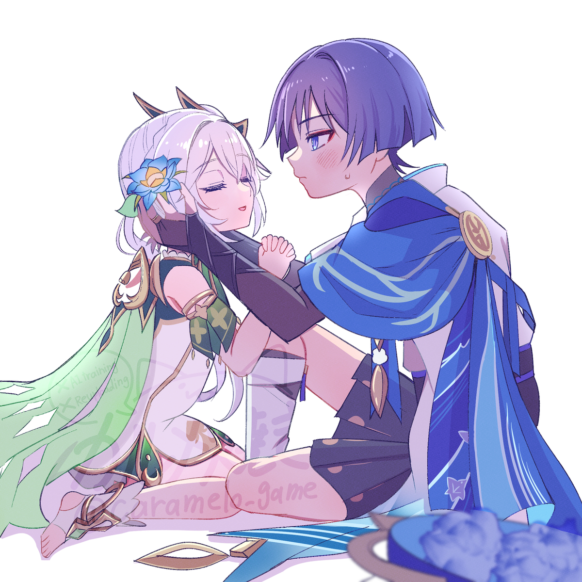This is a pixiv picture whose title is 放浪者とナヒーダ詰め合わせ 24.