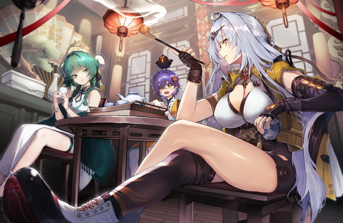 This is a pixiv picture whose title is Tea party.