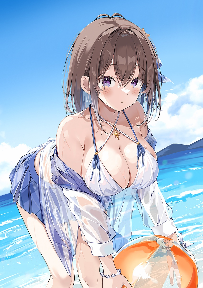 This is a pixiv picture whose title is 爽やかキュート水着はわわちゃん ＆ COMITIA156 お品書.