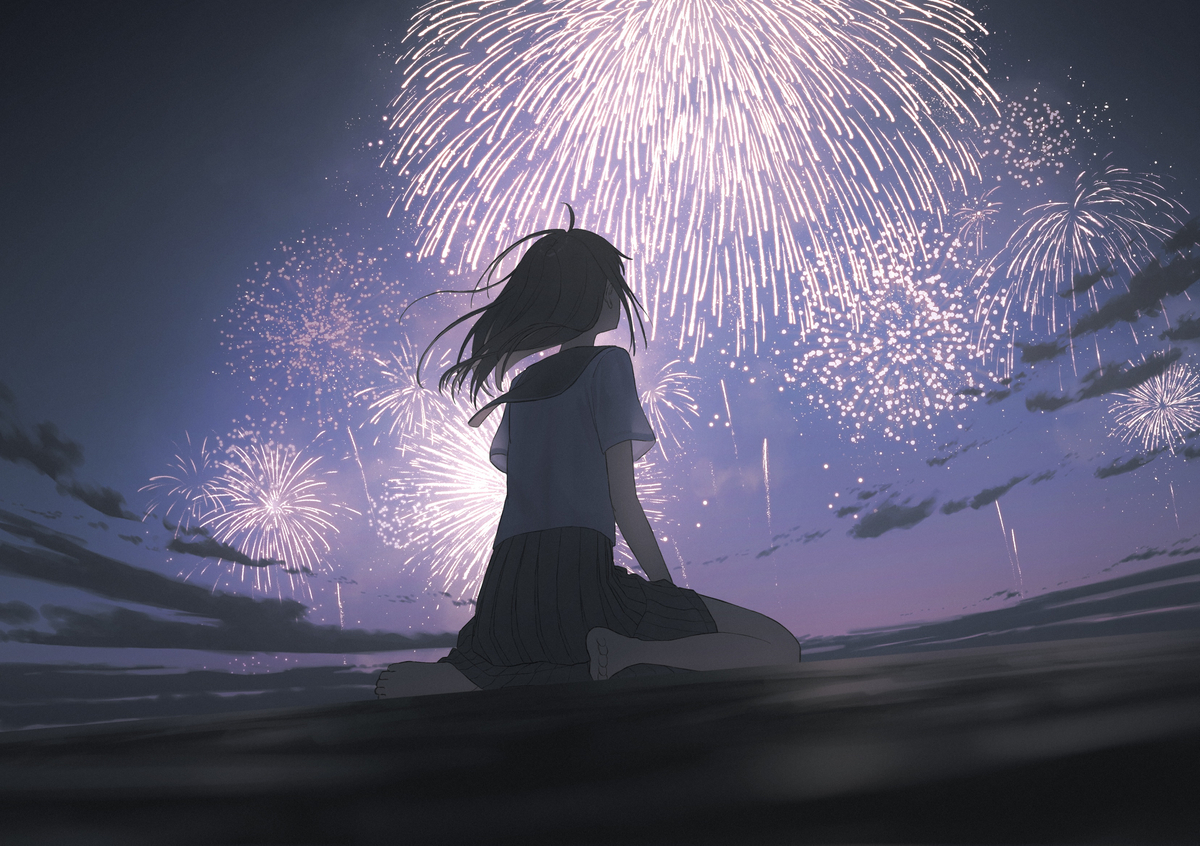 This is a pixiv picture whose title is 変われないままの私を許してさ.