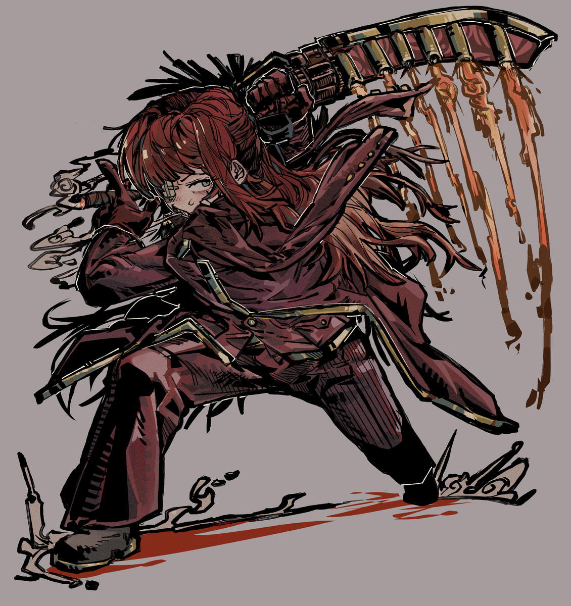 This is a pixiv picture whose title is 격발.