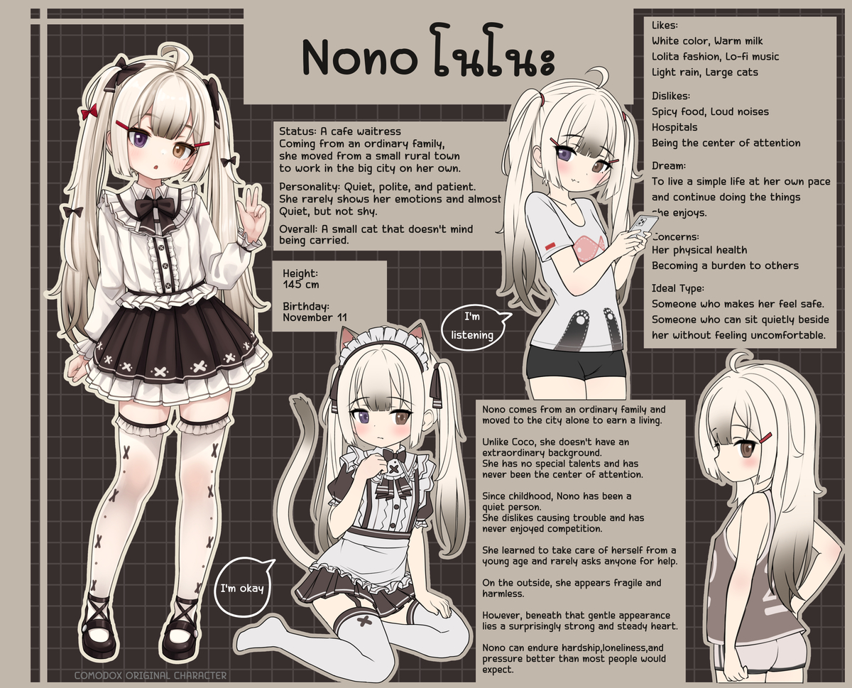 This is a pixiv picture whose title is Nono โนโนะ ノノ.