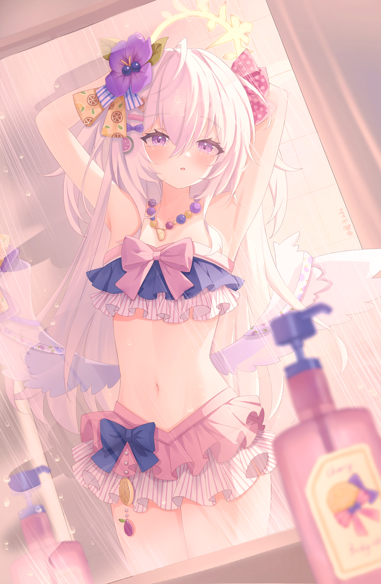 This is a pixiv picture whose title is 浴室小梓.