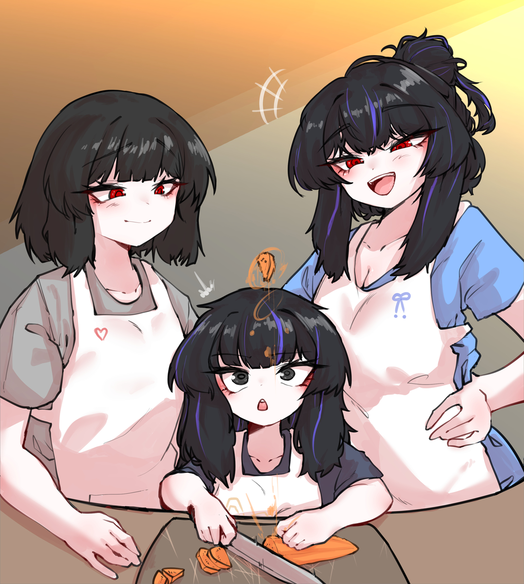 This is a pixiv picture whose title is 있을 리 없는 거울세계.