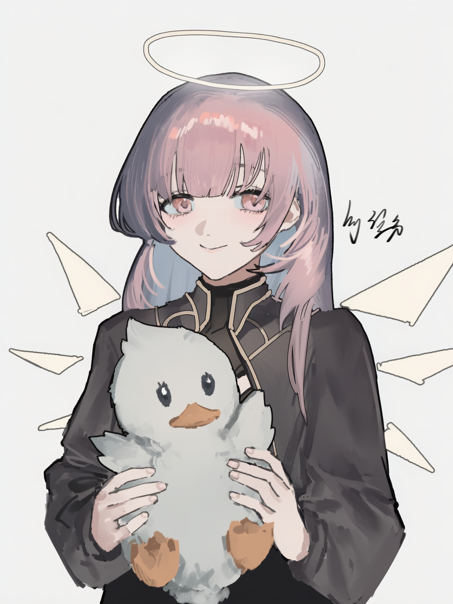 This is a pixiv picture whose title is 摸鱼.