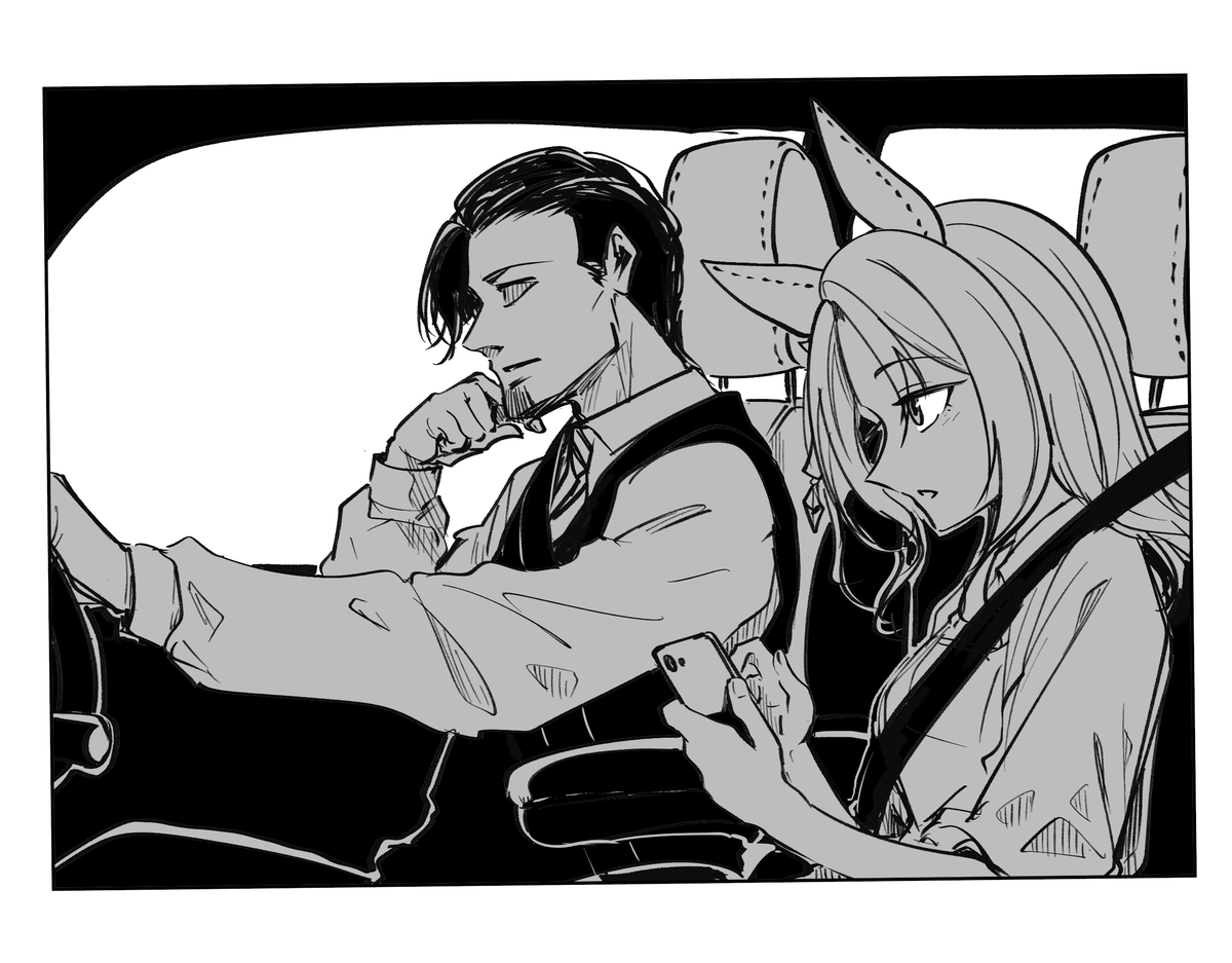 This is a pixiv picture whose title is ドライブ.