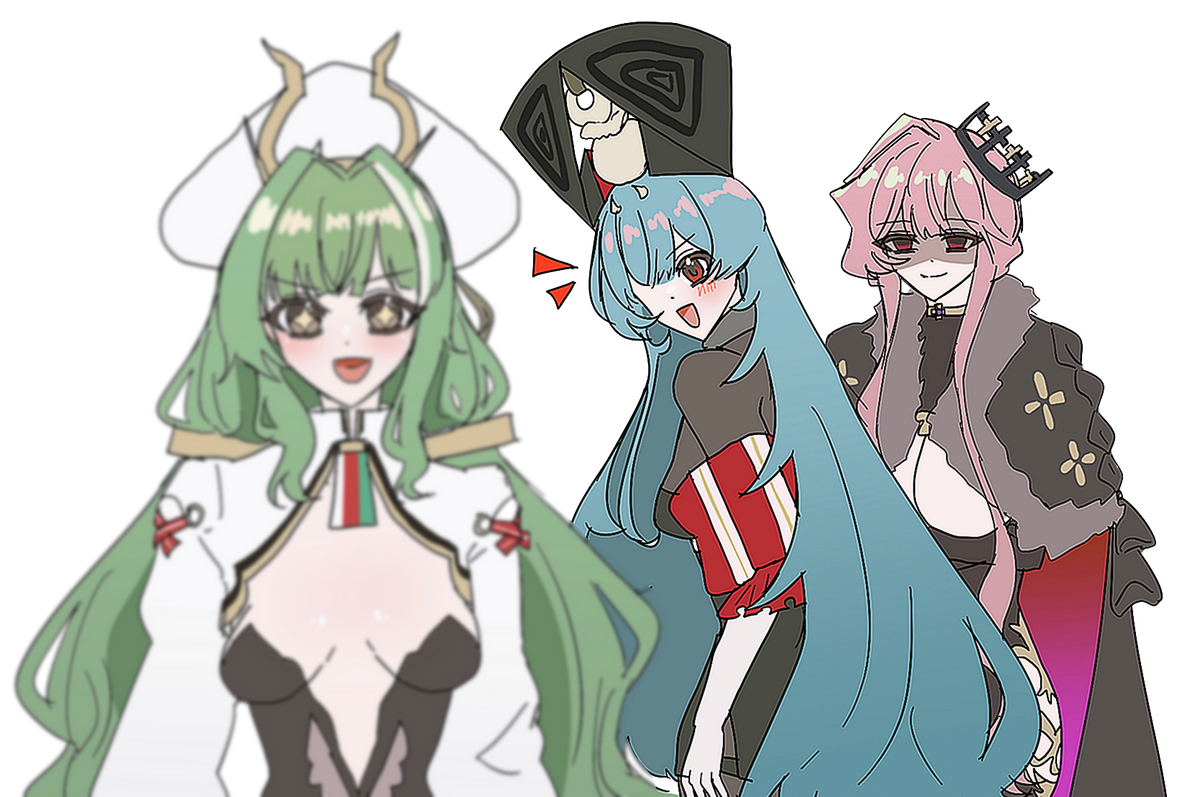 This is a pixiv picture whose title is うわき.