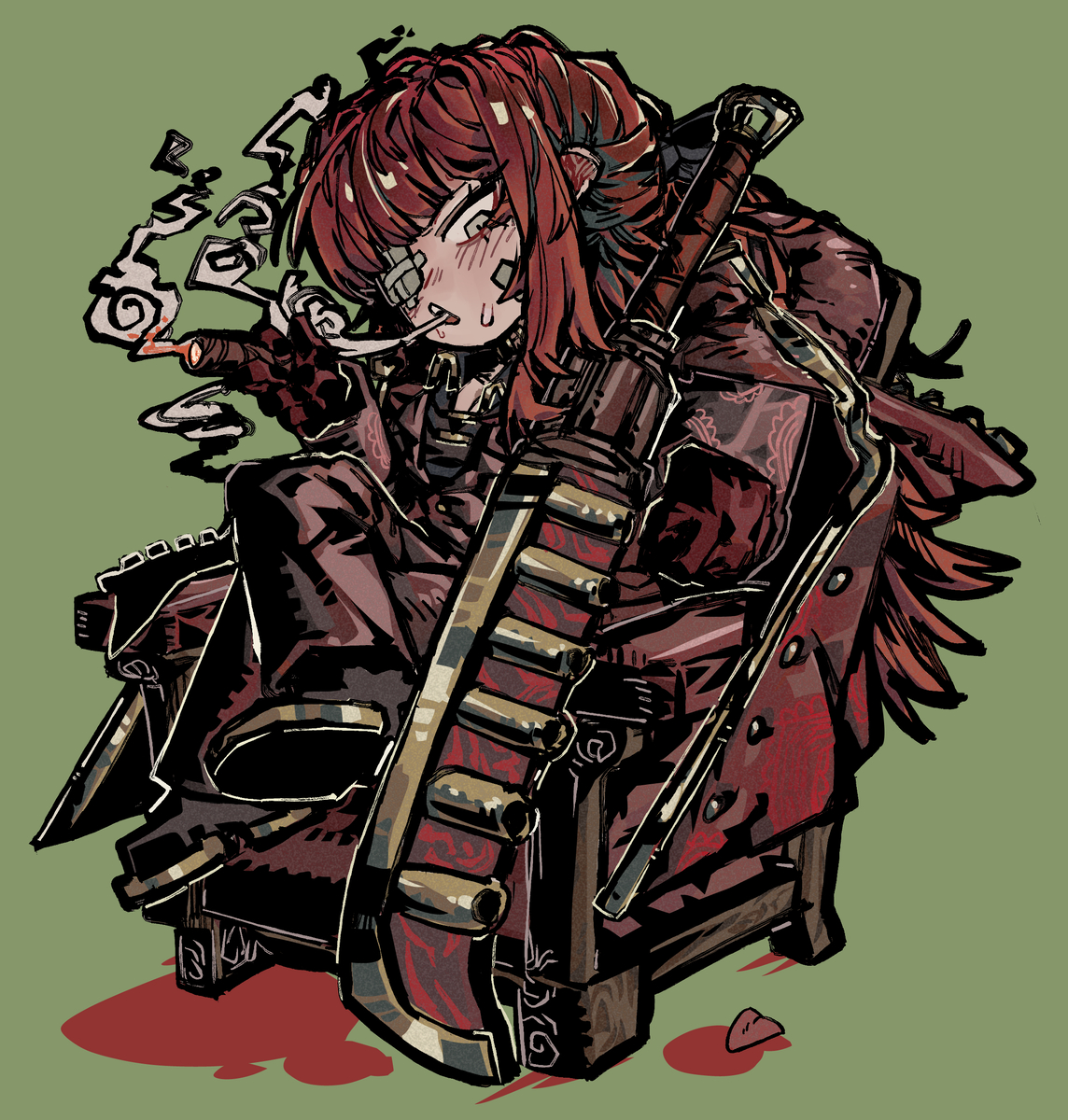 This is a pixiv picture whose title is 껄렁.