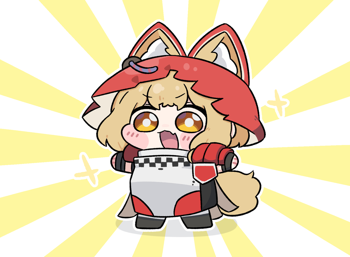 This is a pixiv picture whose title is 아가에게 무거운 장비.