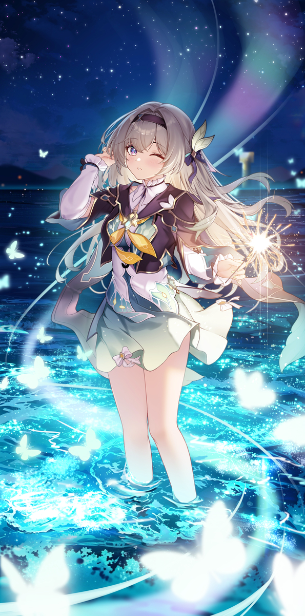 This is a pixiv picture whose title is 仲夏萤火.