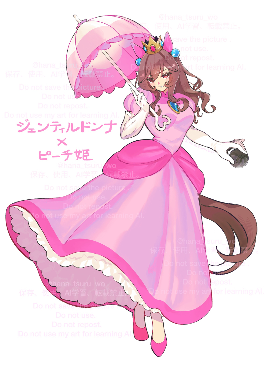 This is a pixiv picture whose title is ワンチャン似合うんじゃね？となったピーチジェンティルドンナ.