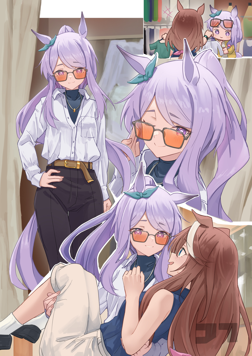 This is a pixiv picture whose title is 続・成長if  今回はマックイーンの番.