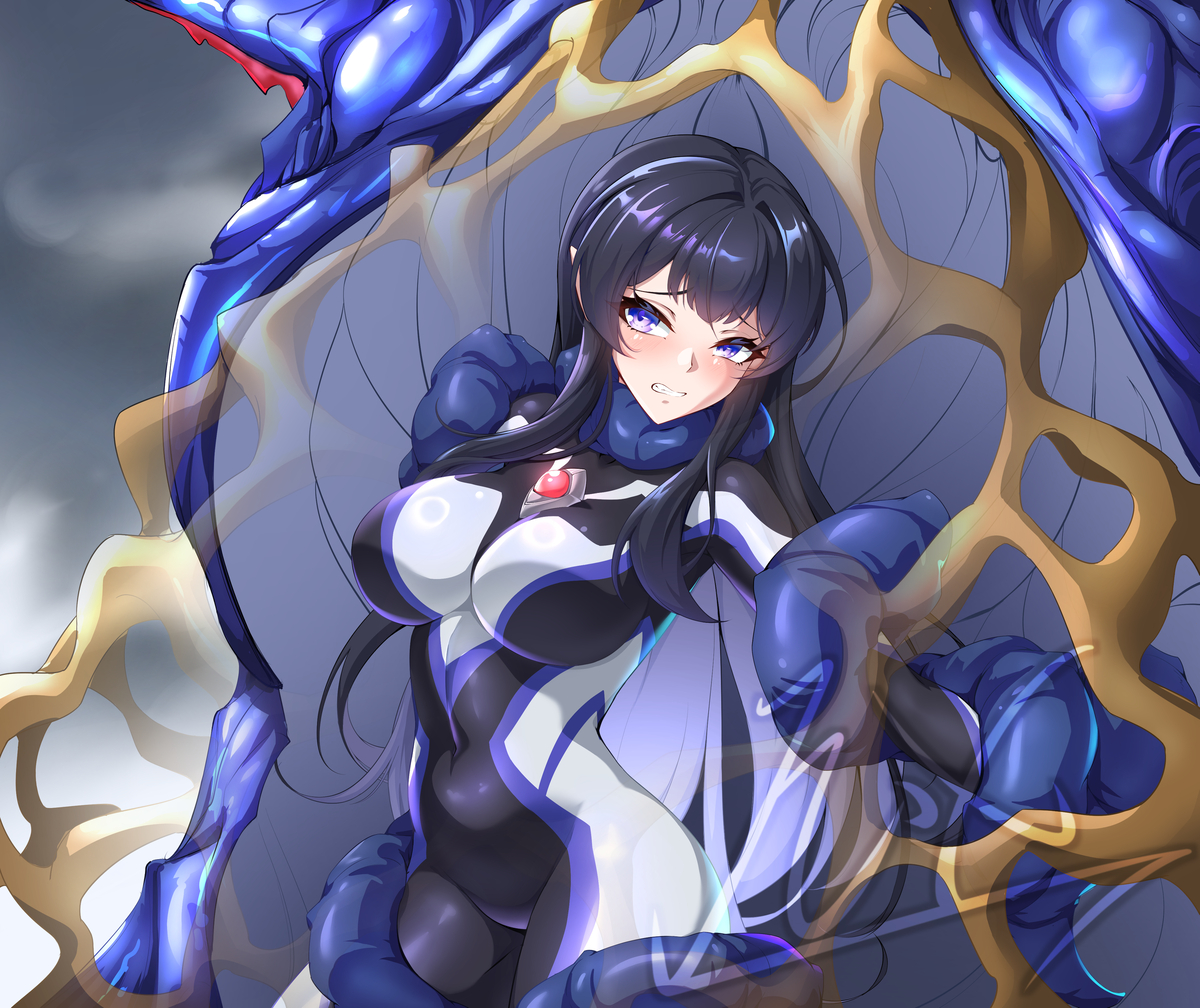 This is a pixiv picture whose title is 战姬诗寇蒂——敗北电击处刑.