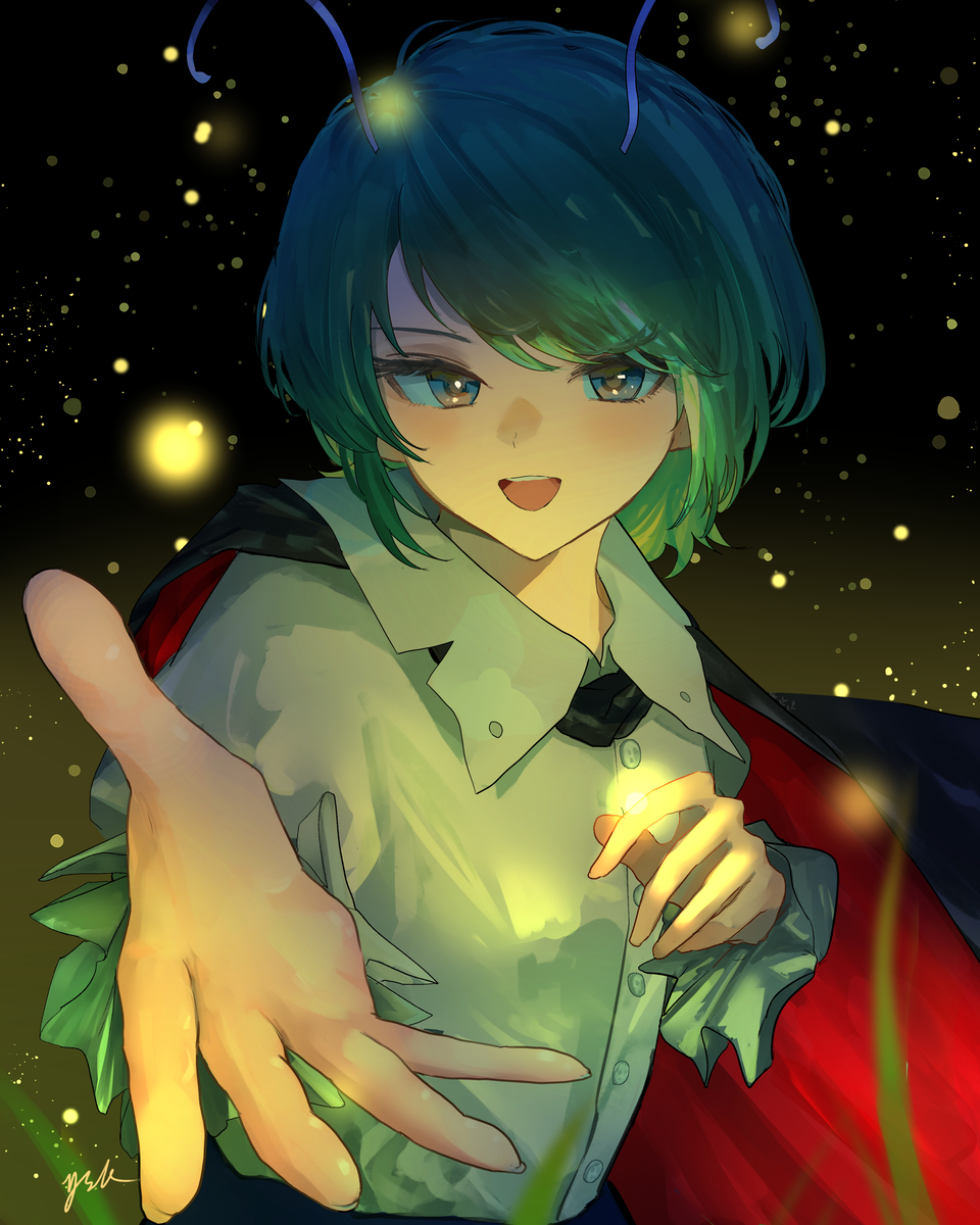 This is a pixiv picture whose title is ムシの日.