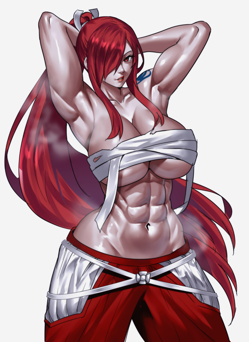 This is a pixiv picture whose title is Erza Scarlet.