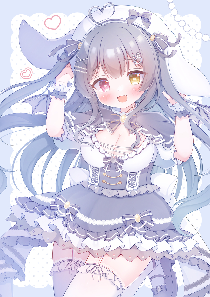 This is a pixiv picture whose title is 🍼🐇💙.