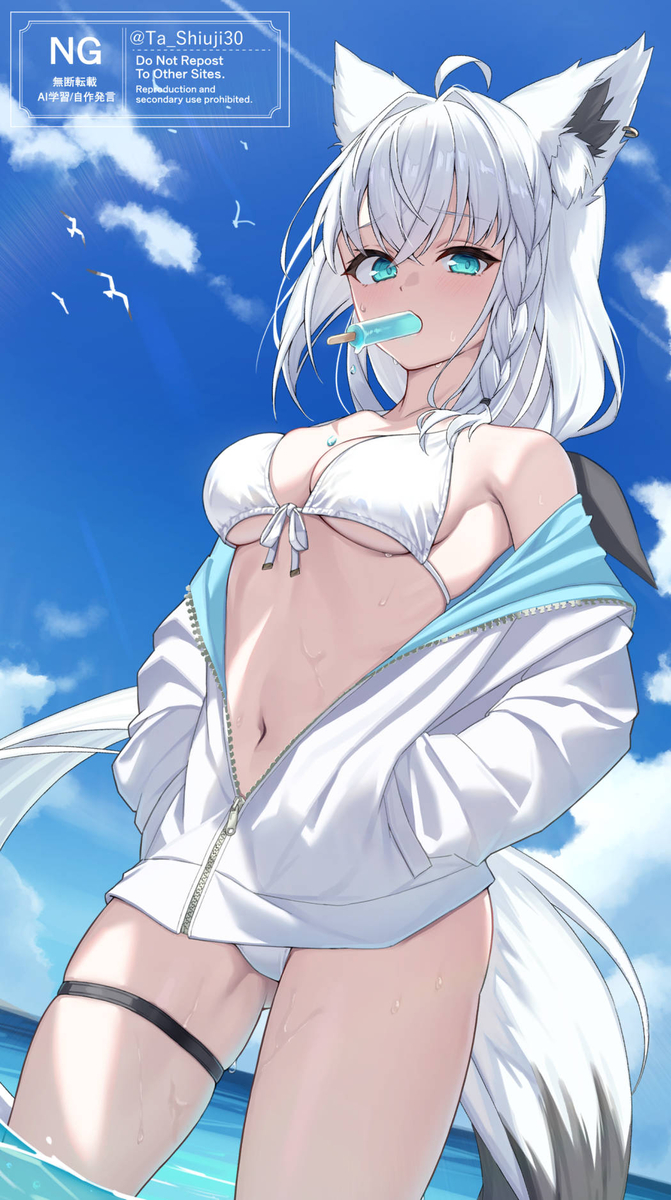 This is a pixiv picture whose title is あっつい...！.