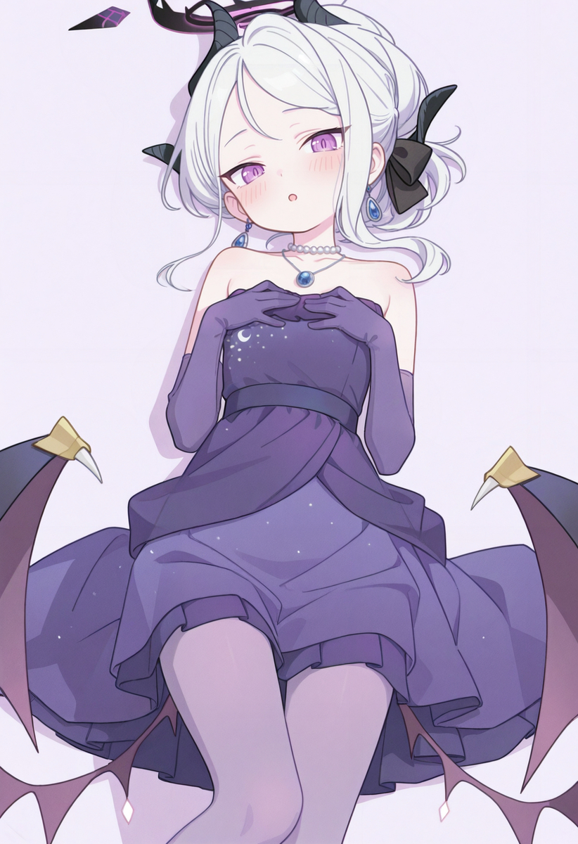 This is a pixiv picture whose title is ヒナ💜.