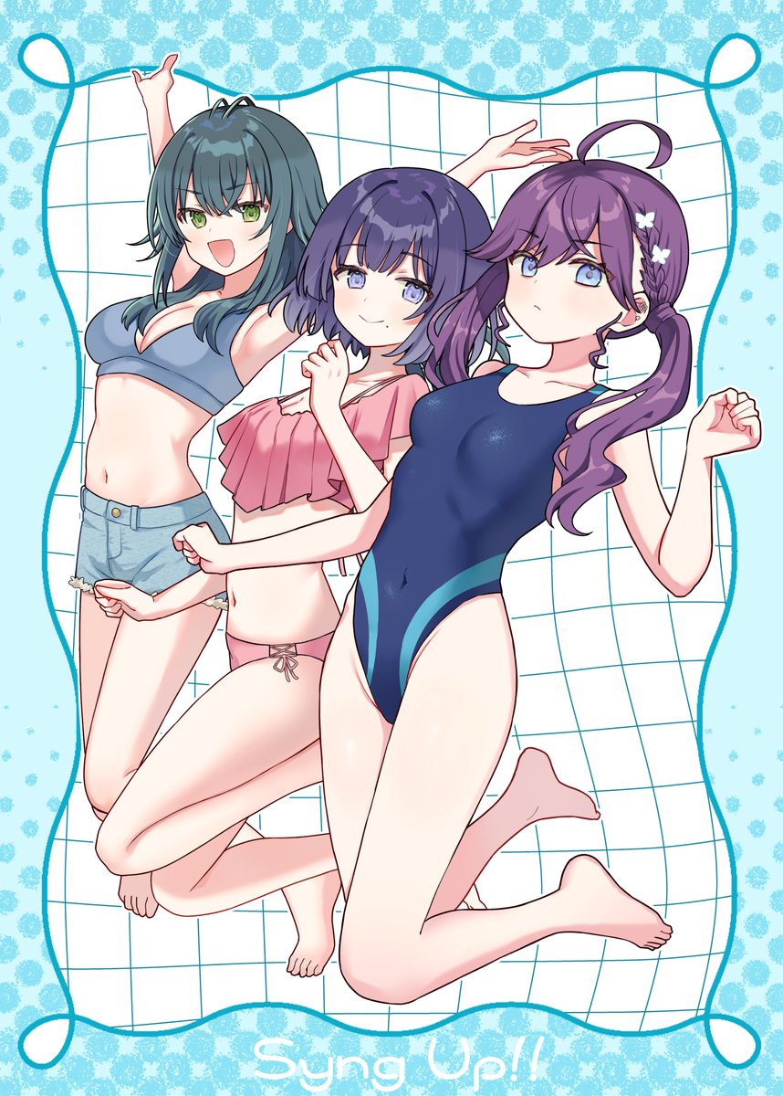 This is a pixiv picture whose title is 水着SyngUp!.