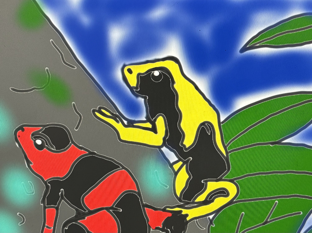 This is a pixiv picture whose title is ヤドクガエル☠️🐸☠️.