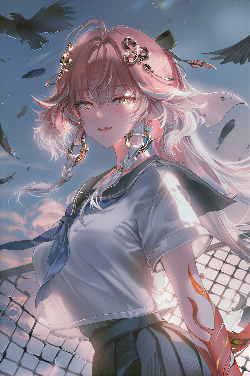 This is a pixiv picture whose title is 长离.