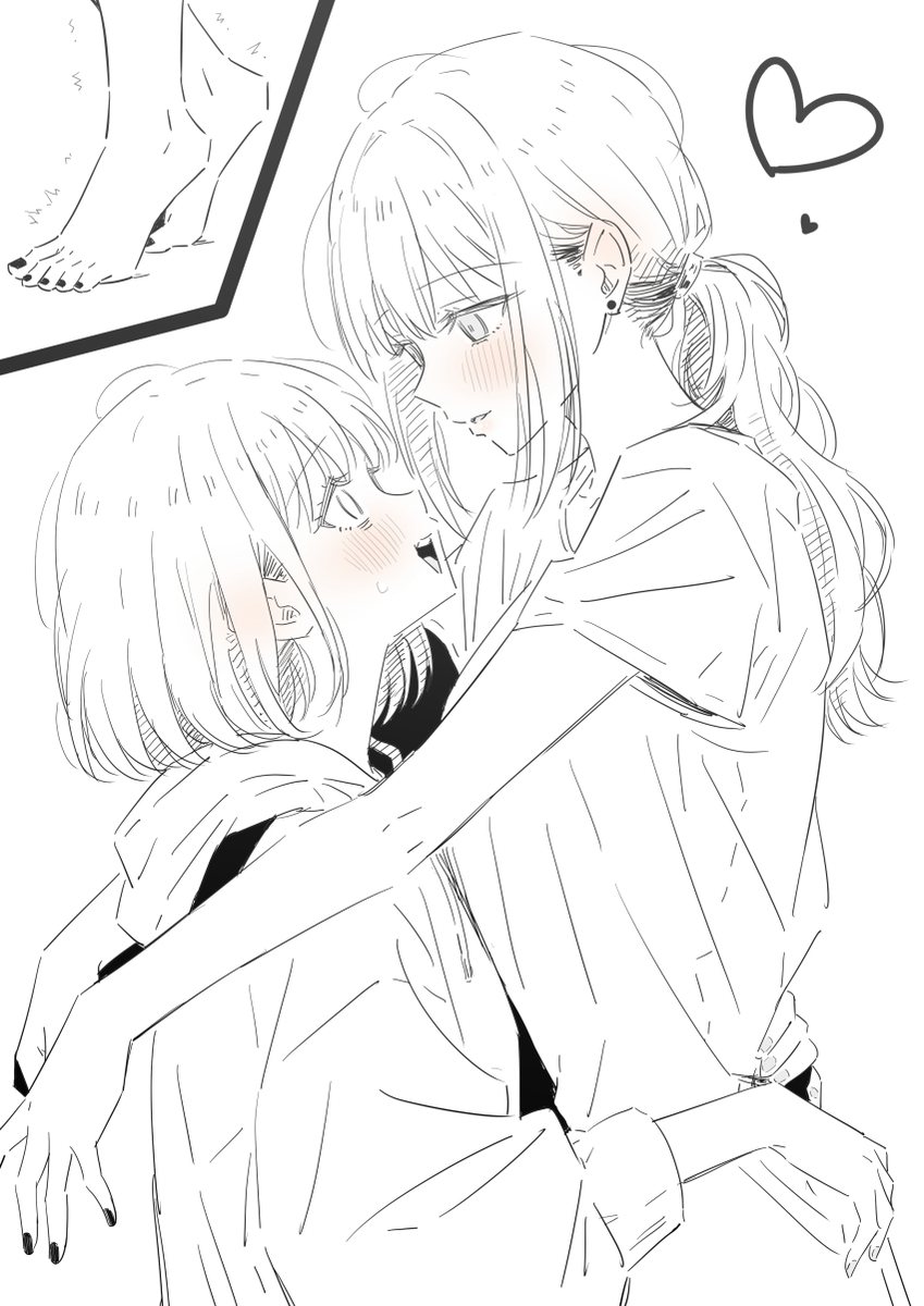 This is a pixiv picture whose title is 創作百合.