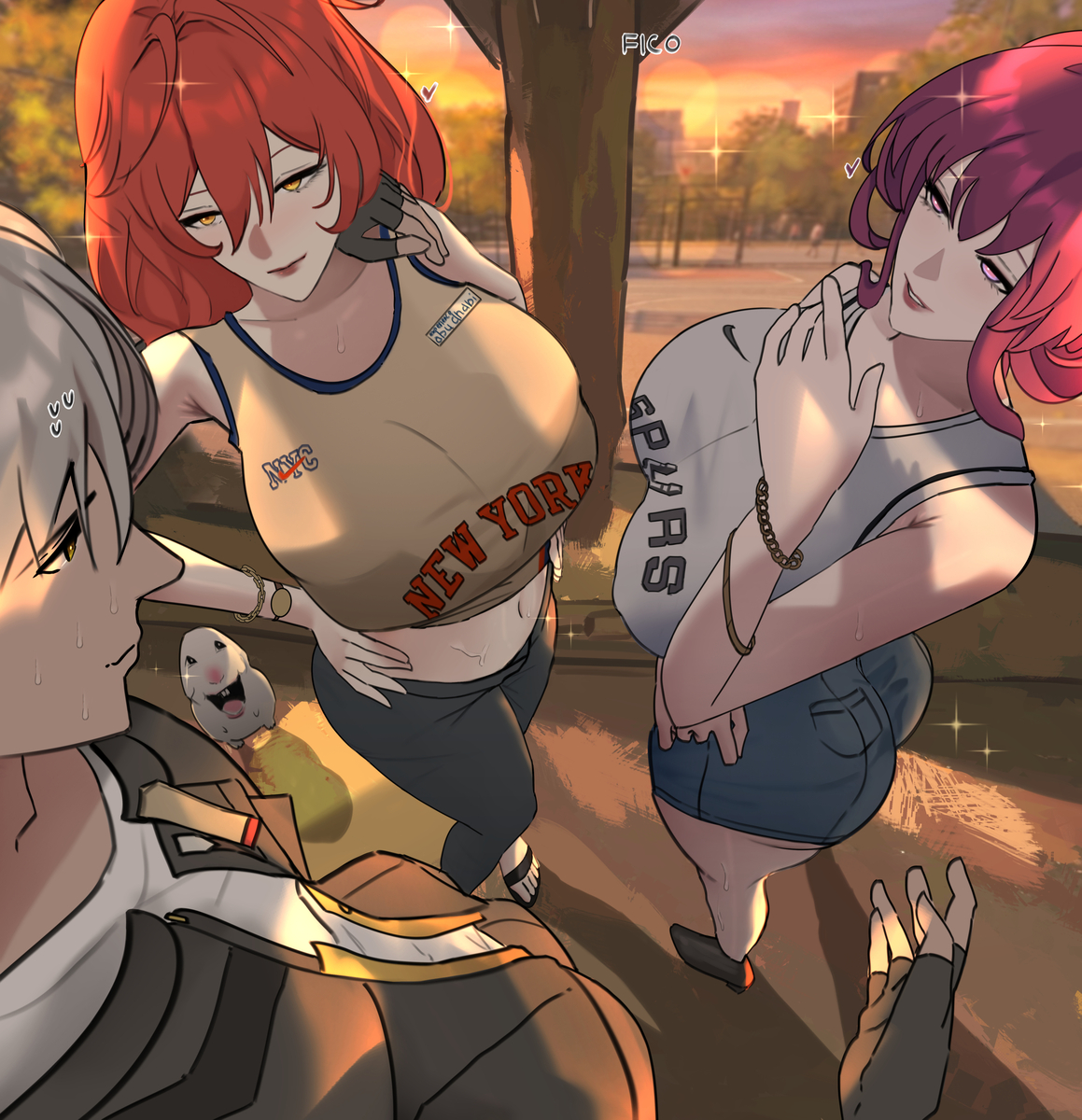 This is a pixiv picture whose title is Spurs or Knicks?🏀.