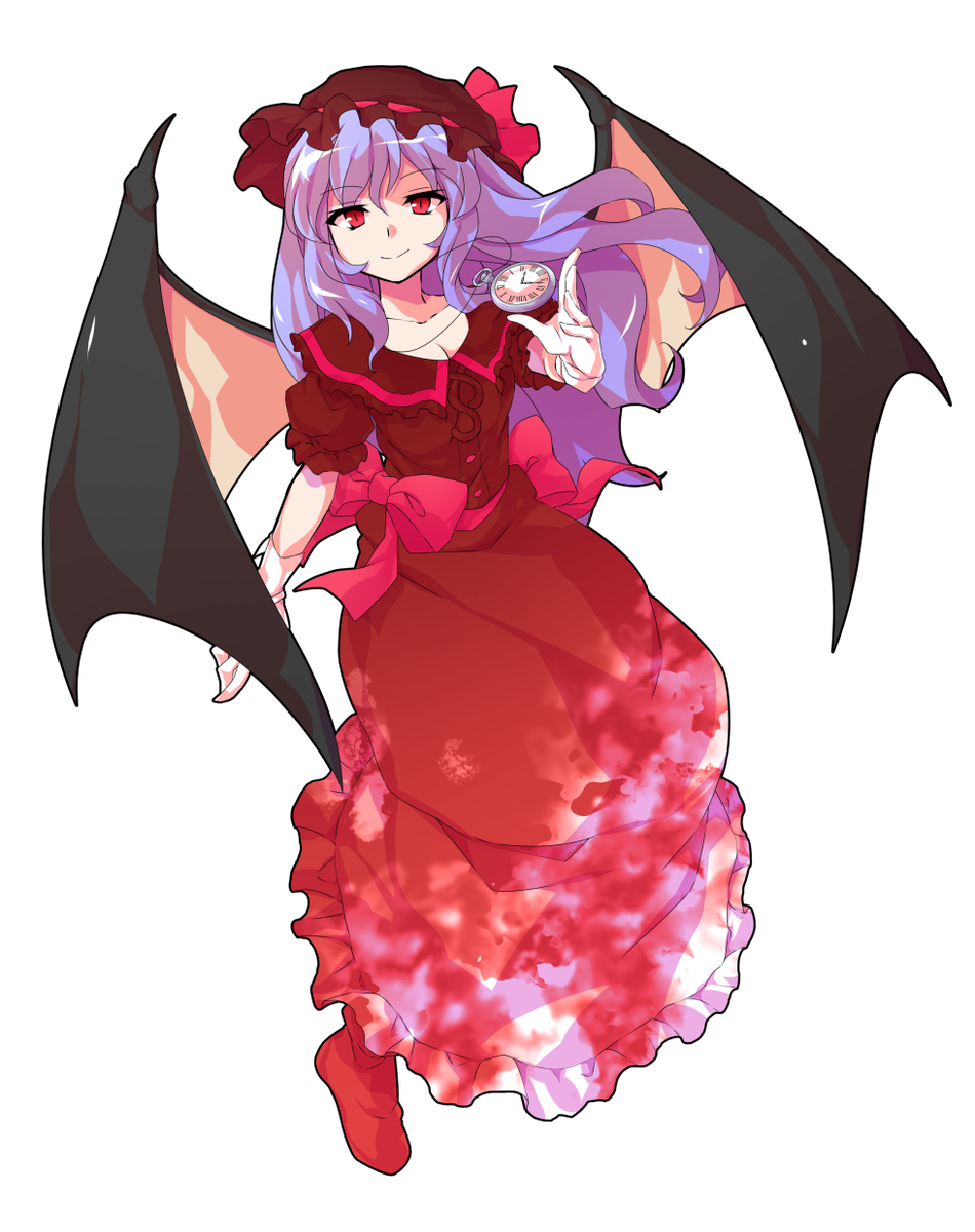 This is a pixiv picture whose title is 紅魔館擬人化立ち絵 表情差分.