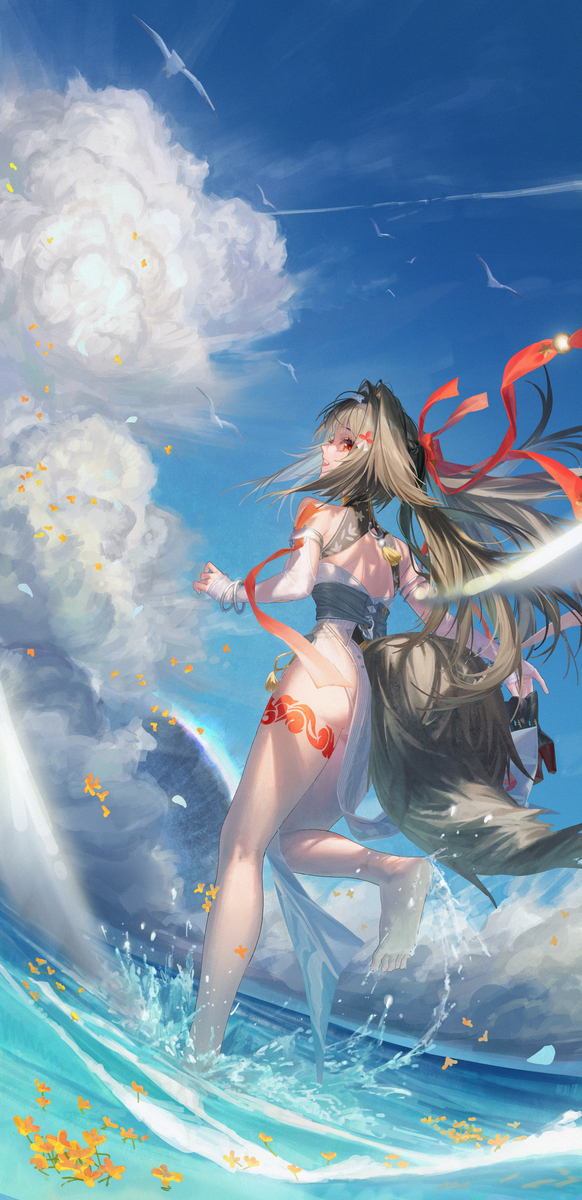 This is a pixiv picture whose title is 瞬光.
