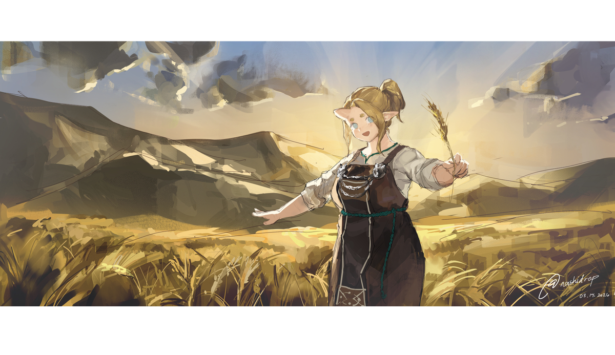 This is a pixiv picture whose title is golden scenery.