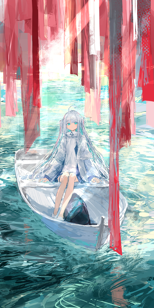 This is a pixiv picture whose title is 漂泊.