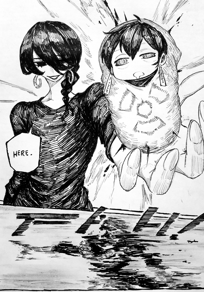 This is a pixiv picture whose title is Secret Weapon.