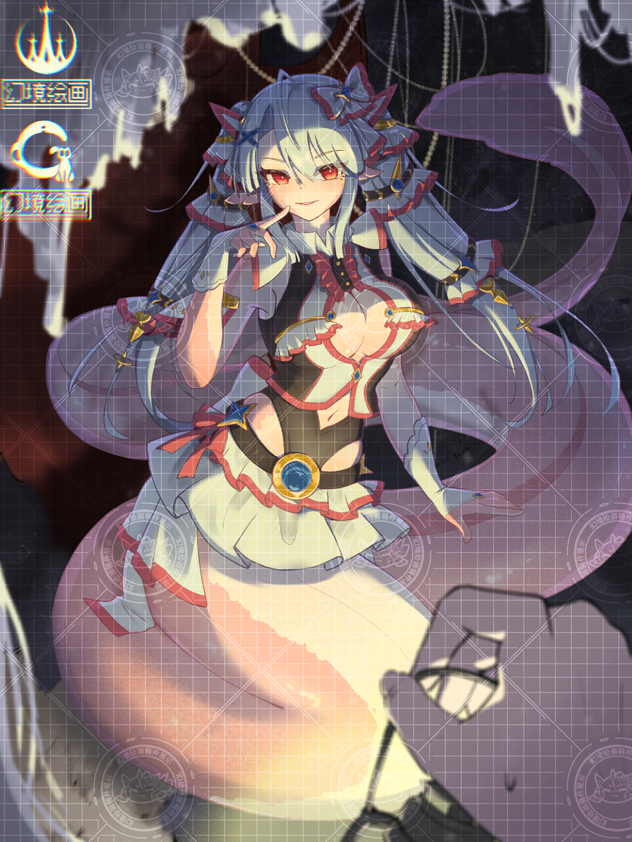 This is a pixiv picture whose title is 幽暗之中♥鳗鱼偶像小姐.