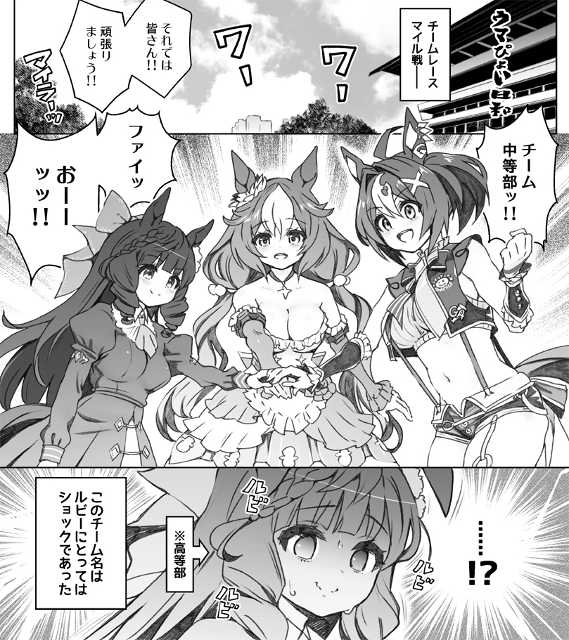 This is a pixiv picture whose title is チーム中等部ッ！！ふぁいっ！おーっ！！.