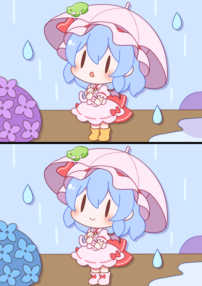 This is a pixiv picture whose title is レミリアの間違い探し（全部で5つ）.
