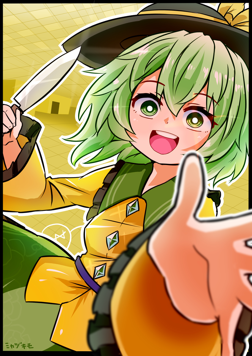 This is a pixiv picture whose title is The Backrooms.