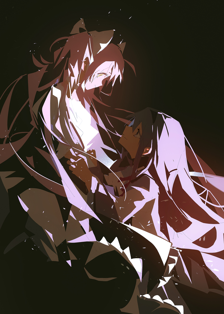 This is a pixiv picture whose title is 🙏.