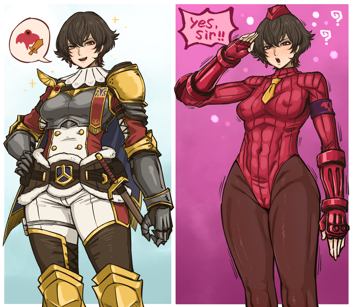 This is a pixiv picture whose title is 洗脳フィオレーネ.