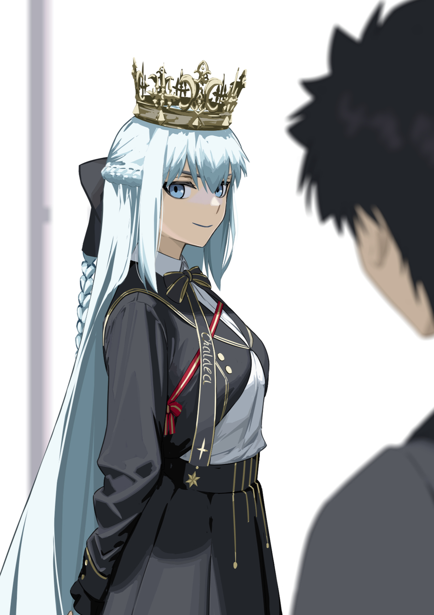This is a pixiv picture whose title is 生徒会長モルガン.
