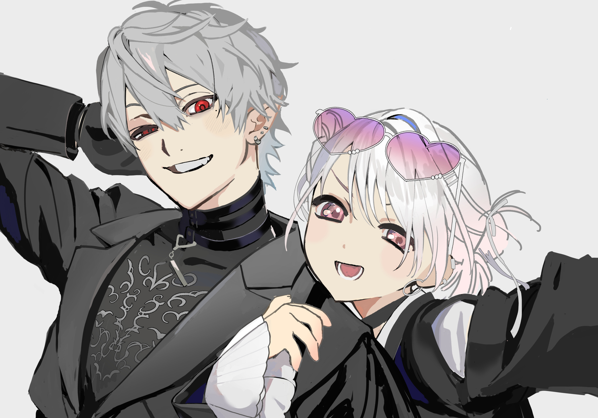 This is a pixiv picture whose title is なかよしクズコンビ.